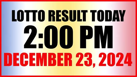 lotto result december 23 2023